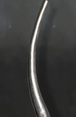 Vase 100 cm Aluminium Blumenvase Spirale Bodenvase Wohndeko Groß Dekovase Modern