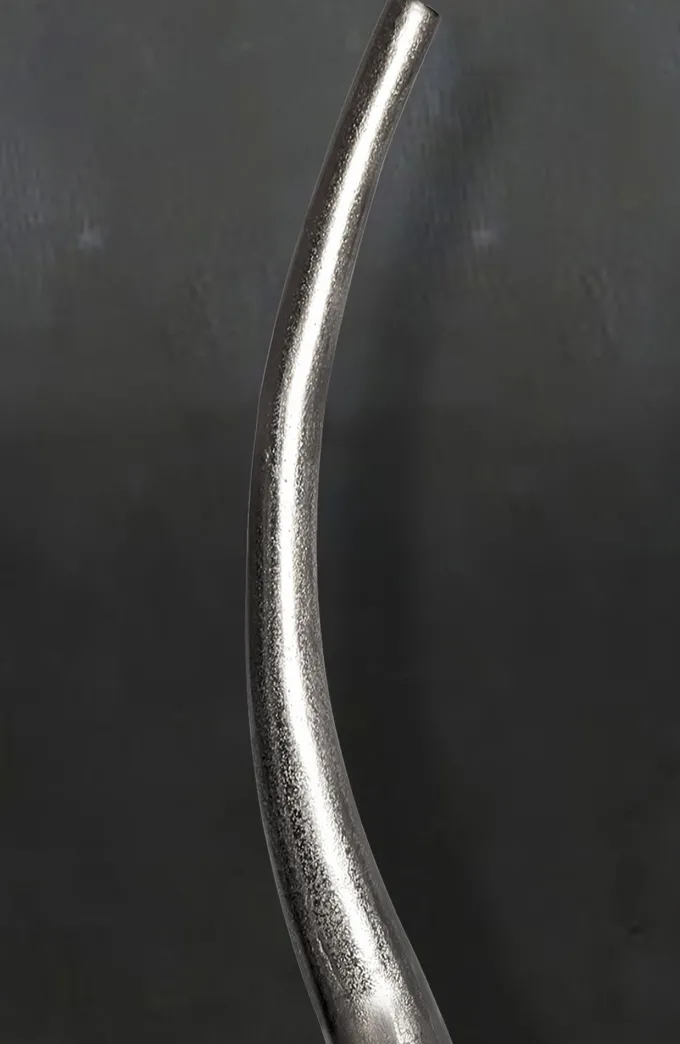 Vase 100 cm Aluminium Blumenvase Spirale Bodenvase Wohndeko Groß Dekovase Modern