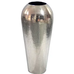 Vase 50cm Aluminium Blumenvase Design Bodenvase Wohndeko Rund Dekovase Metall