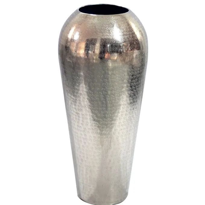 Vase 50cm Aluminium Blumenvase Design Bodenvase Wohndeko Rund Dekovase Metall