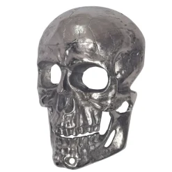 Wanddeko FineBuy Totenkopf 41 cm Aluminium Schädel Deko Dekoration Modern Skull