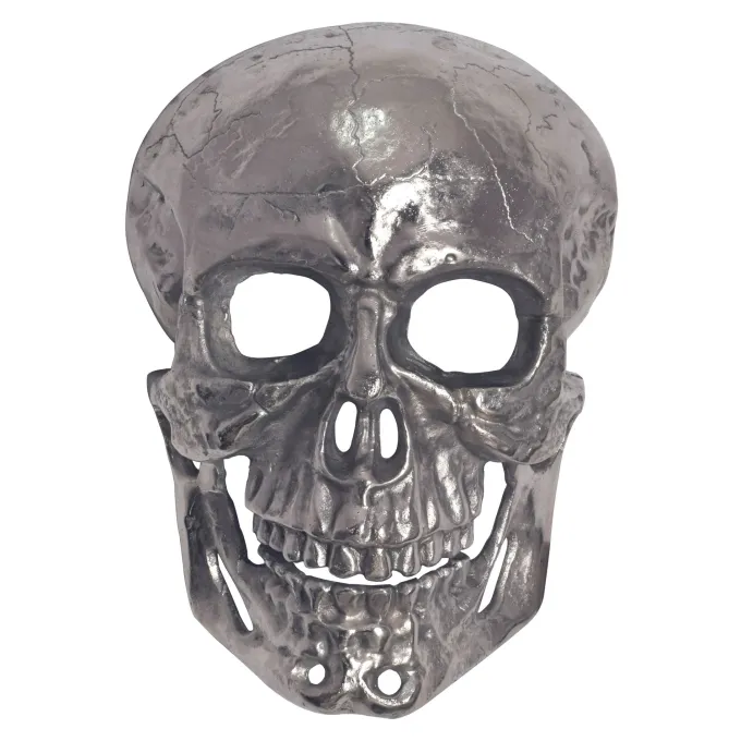 Wanddeko FineBuy Totenkopf 41 cm Aluminium Schädel Deko Dekoration Modern Skull