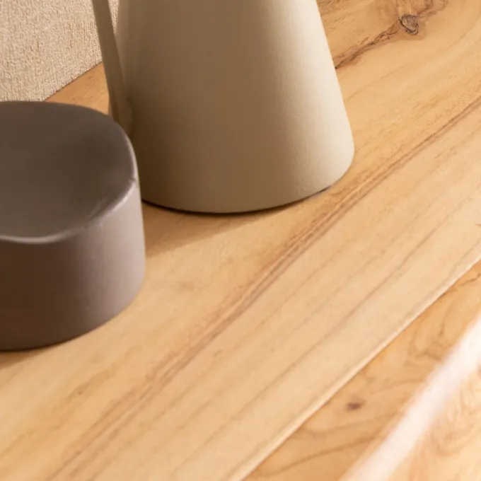 Wandregal Akazie Hängeregal mit Schublade Holz Wandboard Regal für die Wand