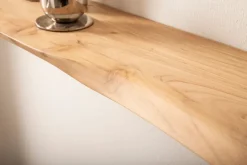 Wandregal Akazie Massivholz Holzregal Wandboard Regal organisch Holz massiv