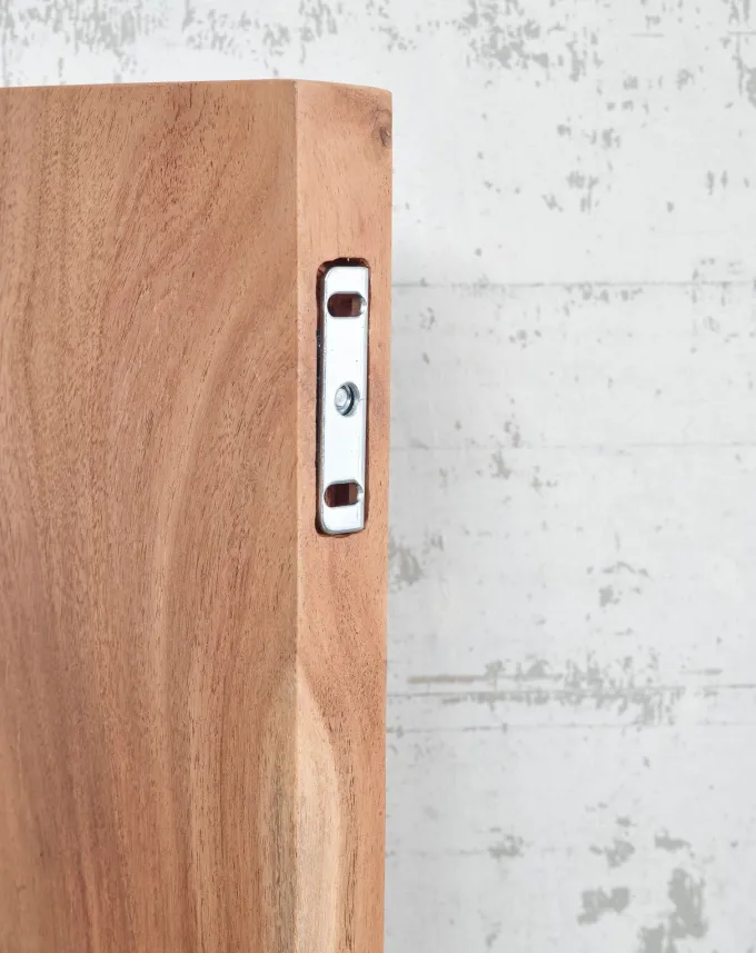 Wandregal FineBuy Baumkante Akazie Holz Schweberegal Regal Massiv Hängeregal