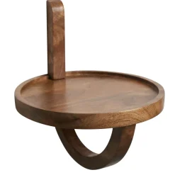 Wandregal FineBuy Hängeregal 30x33x30 cm Massivholz Nachttisch Wand Regal Rund