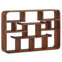 Wandregal Finebuy Hängeregal Holz Massiv 80x55x15 cm Regal Schweberegal Groß