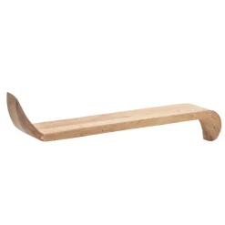 Wandregal Mango Massivholz modern Hängeregal Holz Handgefertigt geschwungen