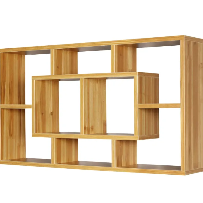 Wandregal PAOLA MDF-Holz Hängeregal Wandboard offen Holzregal Schweberegal eckig