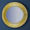 Wandspiegel FineBuy Flurspiegel Rund Metall 60 cm Spiegel Flur Hammerschlag
