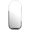 Wandspiegel FineBuy Flurspiegel Oval Metall 114 cm Spiegel Hängespiegel Modern