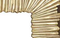 Wandspiegel FineBuy Flurspiegel Quadratisch 75 cm Spiegel Gold Hängespiegel