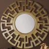 Wandspiegel FineBuy Flurspiegel Rund Metall 60 cm Spiegel Flur Hängespiegel