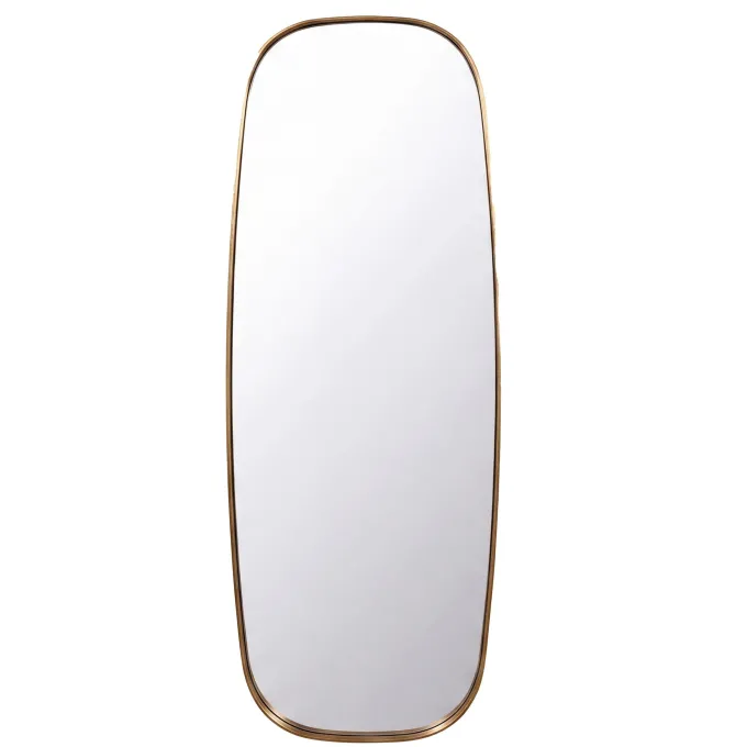 Wandspiegel Flurspiegel Gold Oval 122cm Spiegel Flur Hängespiegel Dekospiegel